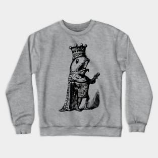 Vintage fish king fairy tale retro design Crewneck Sweatshirt